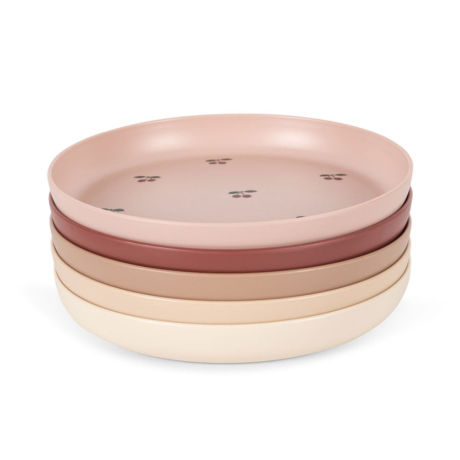 Konges Sløjd 5-Pak Tallerkner, Cherry Mix