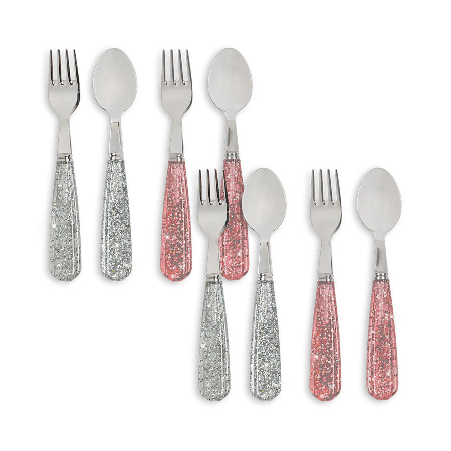 Konges Sløjd 8-Pak Bestiksæt, Sparkling Blush/Sparkling Blue