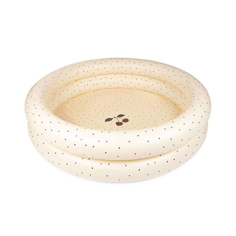 Basic 2 Ring Pool Stor i Navy Dots