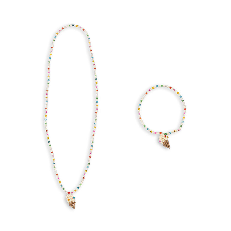 Konges Sløjd Ice Cream Halskæde Og Armbånd, Multi