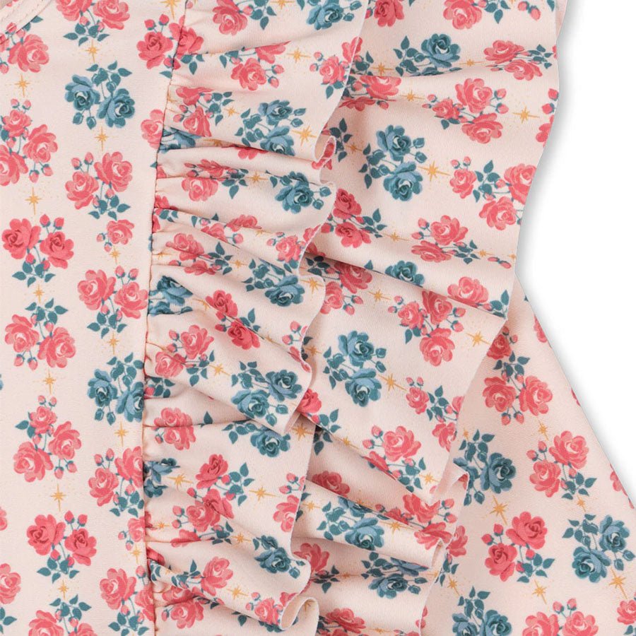 Konges Sløjd Manuca Onesie Med Flæse, Lumina Rose