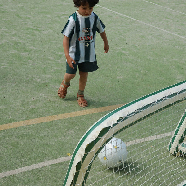 Oppustelig Mål Med Bold i Green Stripe