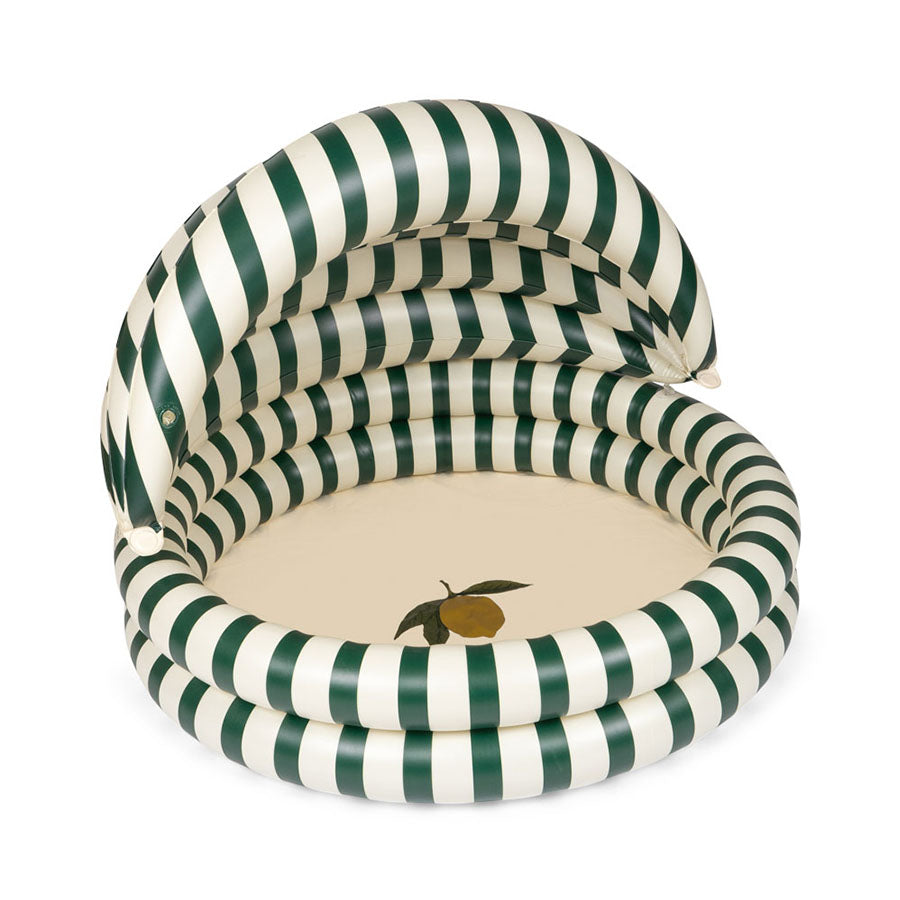 Pool Med Halvtag i Green Stripe