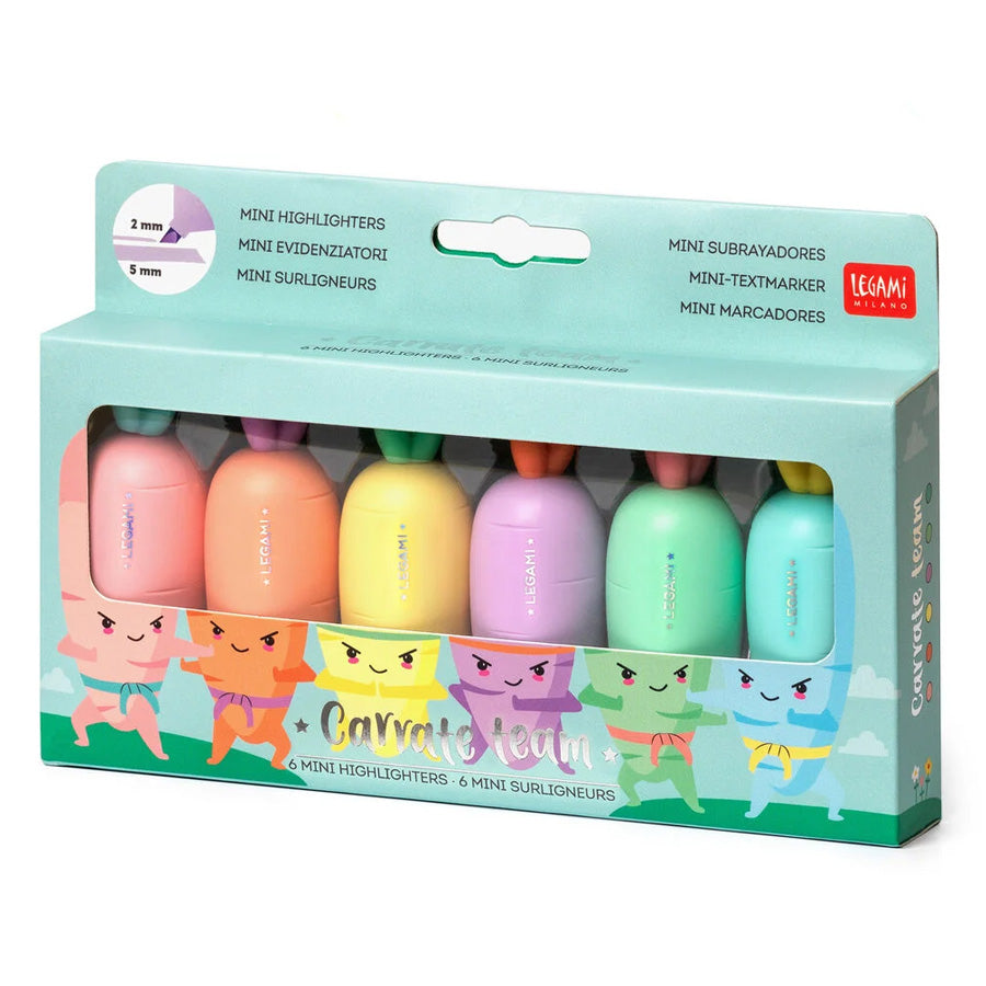 Legami 6-Pak Gulerods Highlighters