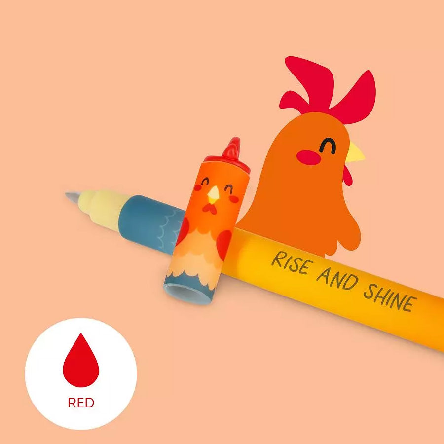 Legami Erasable Gelpen, 4-pak - Farm Sweet Farm