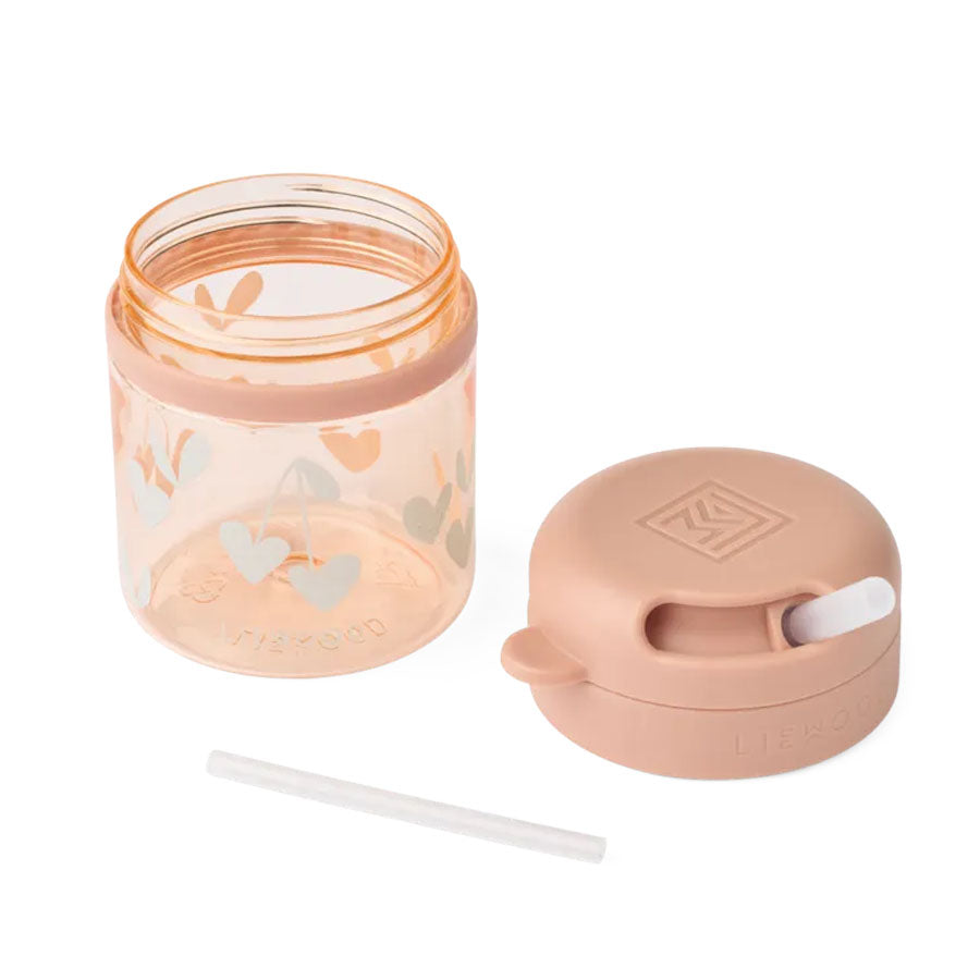 Liewood Pavia Tritan Kop Med Sugerør 280 ml, Sweethearts/Pale Tuscany