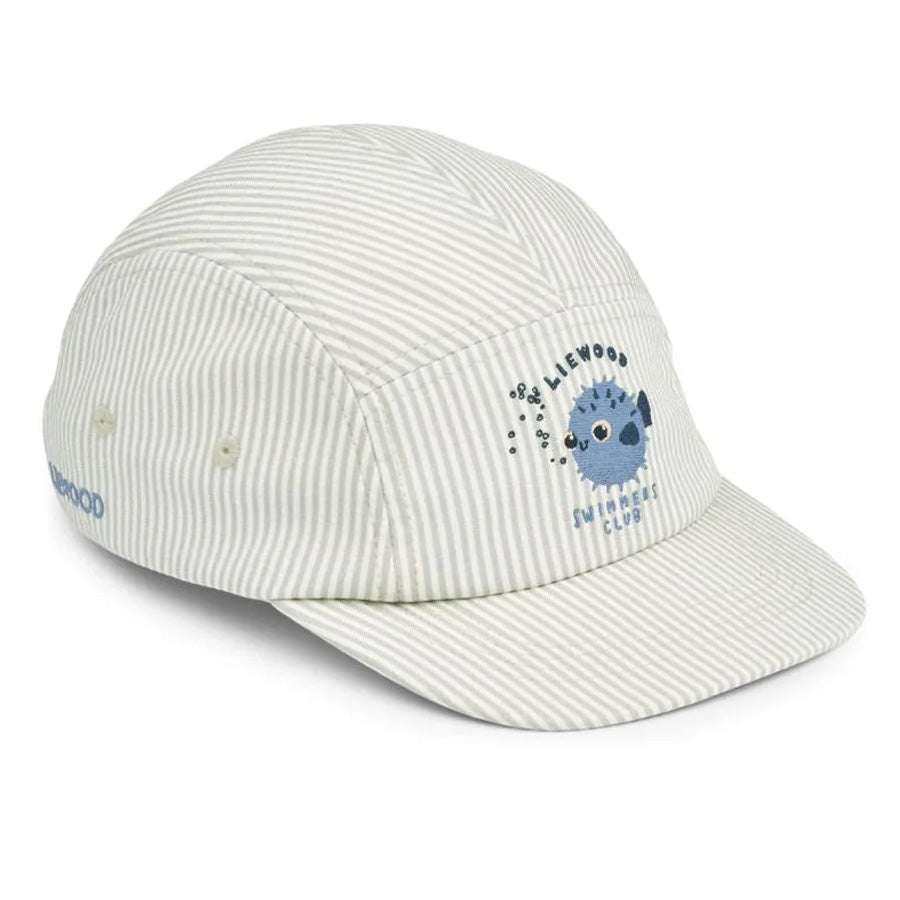 Rory Seersucker Kasket i Peppermint og Sandy