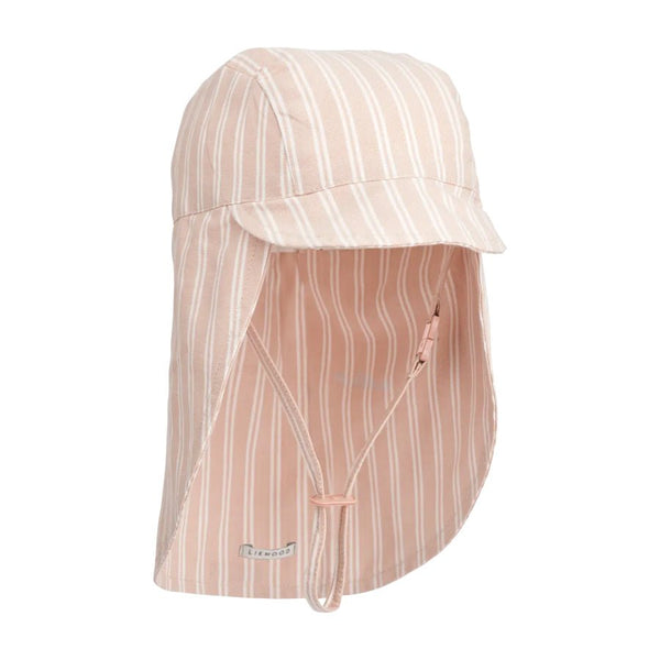 Liewood Cecilia solhat stripe, sorbet rose/creme de la creme