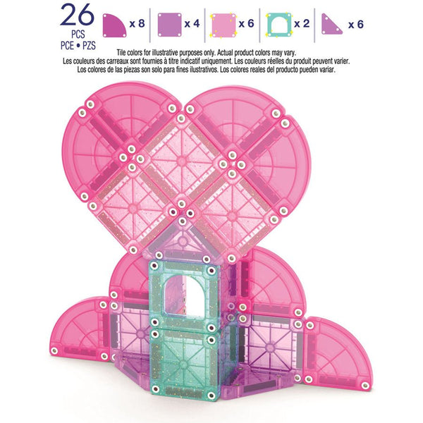 Magnetisk microMAGS Rejsesæt i Heart to Heart (26 Dele)