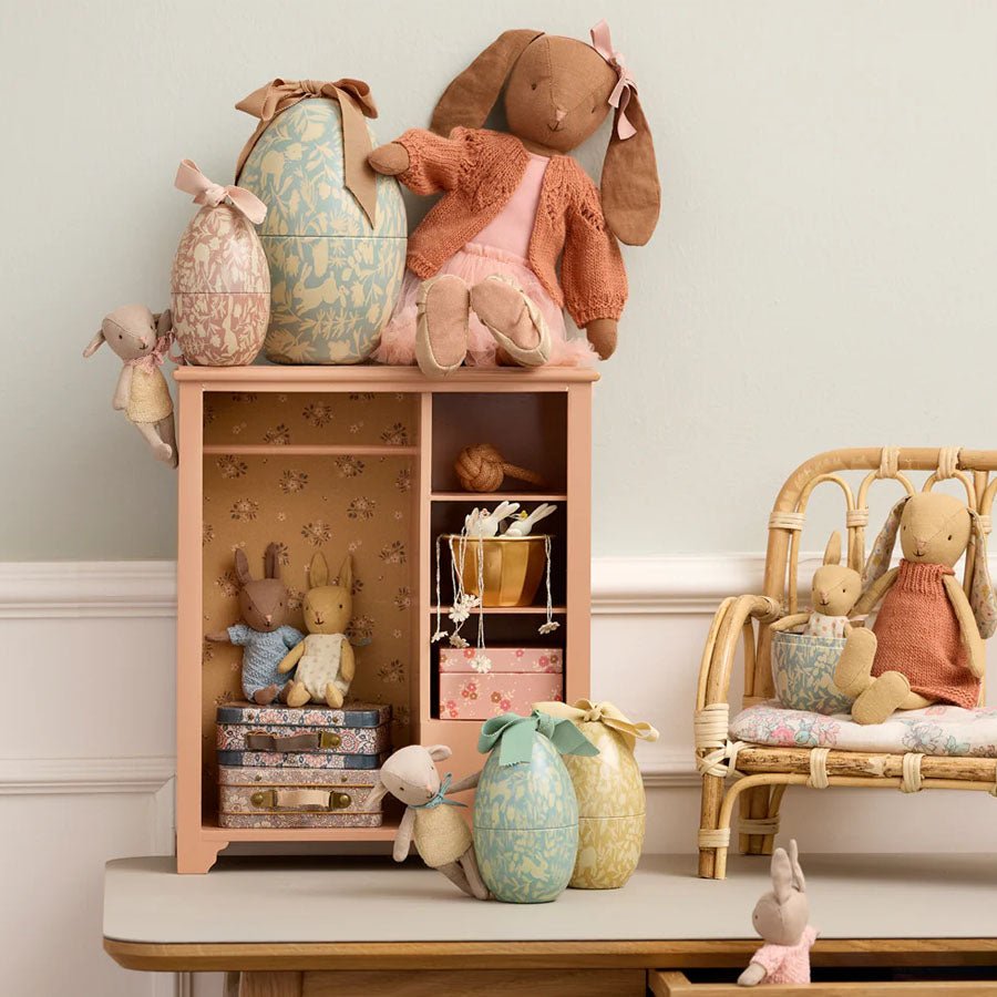 Strikket Cardigan til Kanin i Gammelrosa (Str. 3)