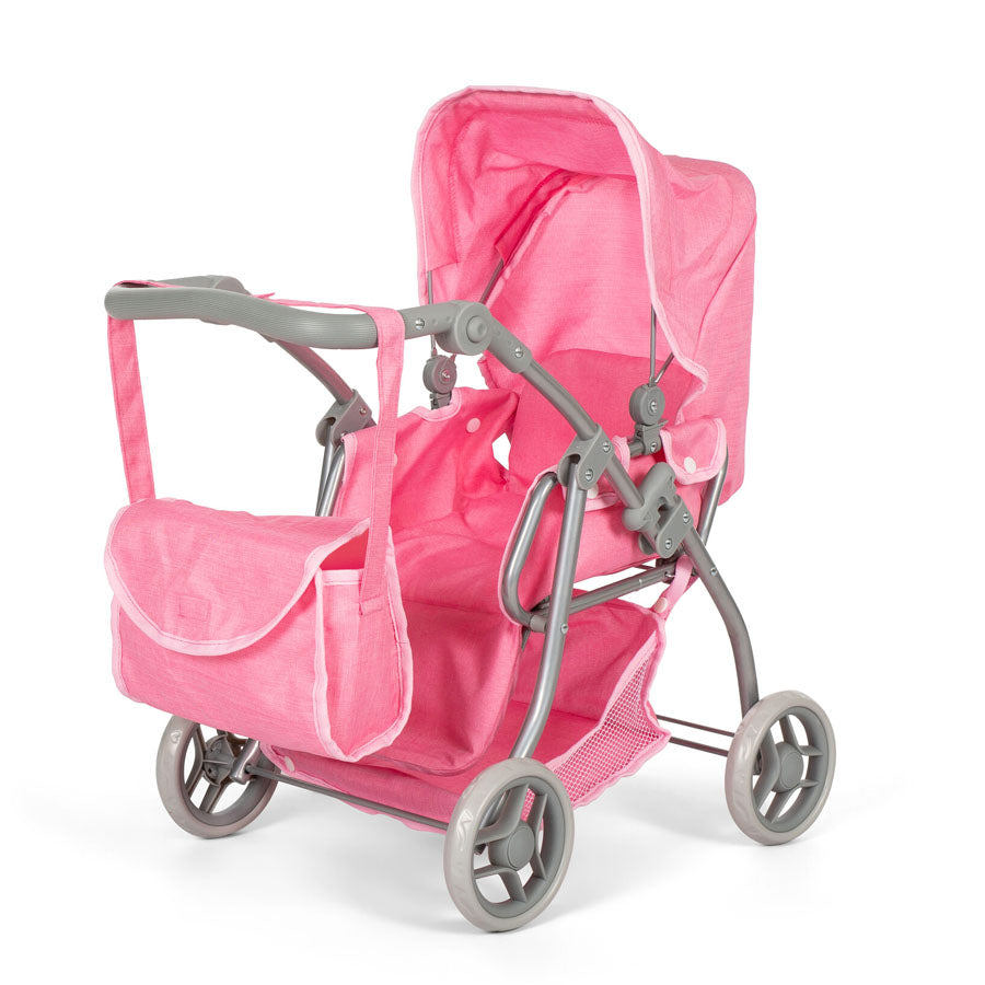 Mamamemo Dukkevogn Med Lift, Pink