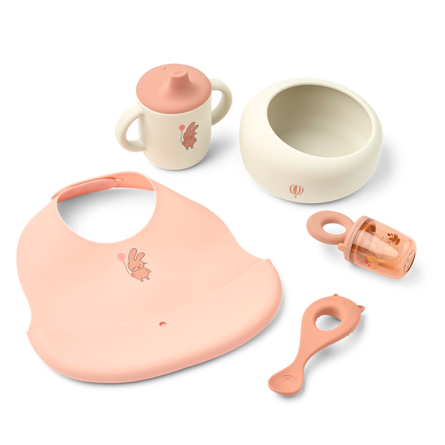 Mileah Baby Spisesæt i Wild Child / Rosey