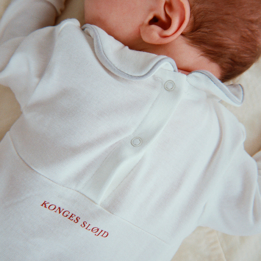 Min Første Jule Onesie i Optic White