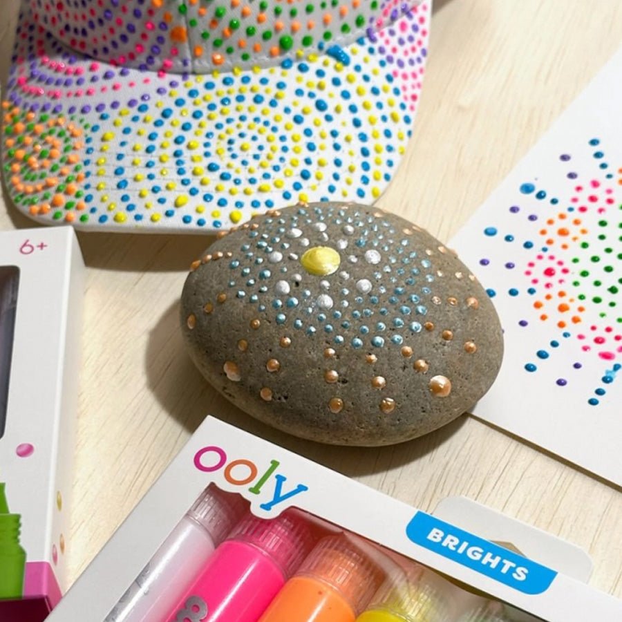 OOLY - 3D Effekt Prikmaling 8 Stk, Dot - a - lot bright