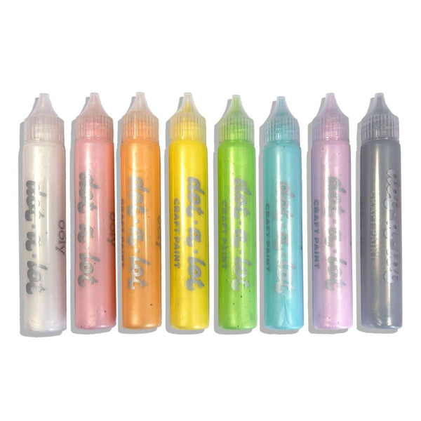 OOLY - 3D Effekt Prikmaling 8 Stk, Pearlescent