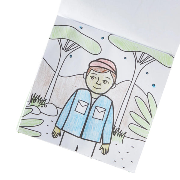 OOLY - Farvekridt Og Malebog, Safari - Carry Along