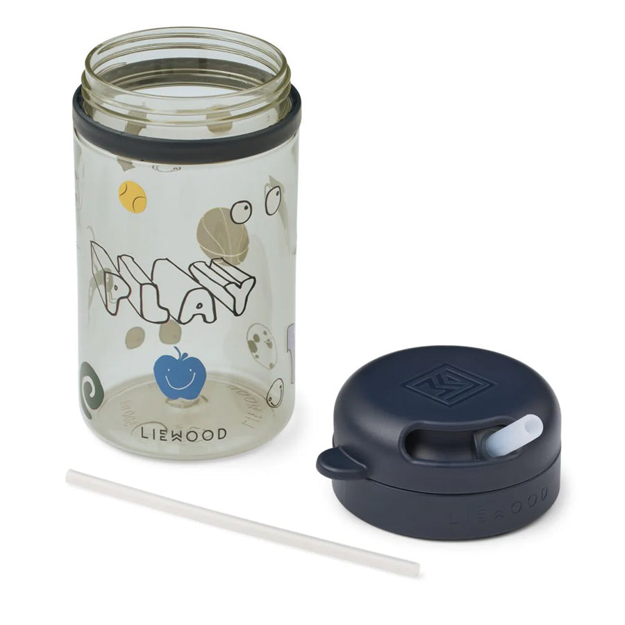 Pavia Tritan Kop med Sugerør i Play/Dusty Peppermint (500 ml)