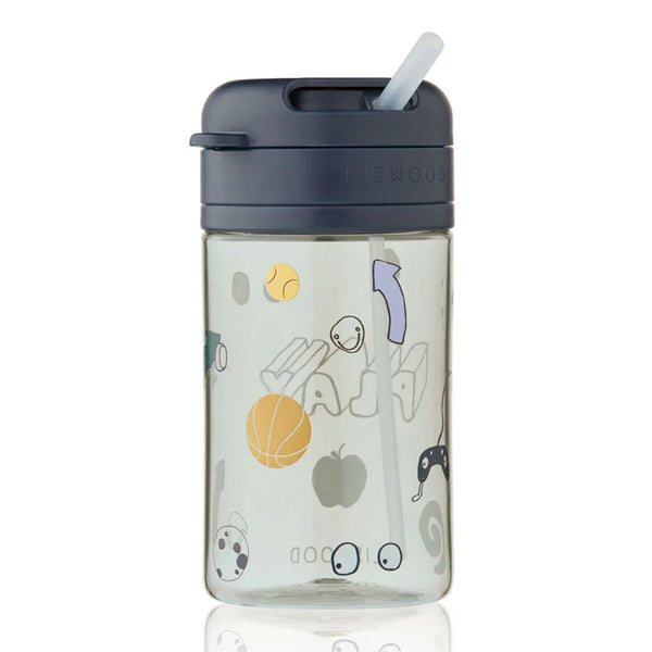 Pavia Tritan Kop med Sugerør i Play/Dusty Peppermint (500 ml)