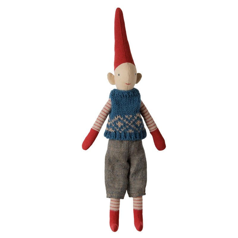 Pixy Dreng Blå Strikket Vest (str. 1)
