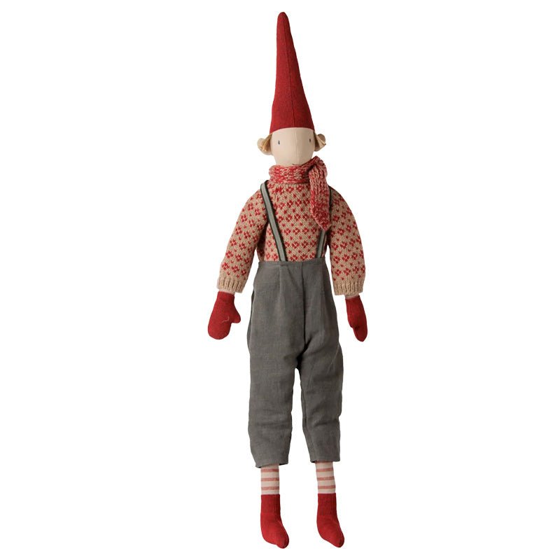 Pixy Dreng Strikket Sweater Og Tørklæde (str. 4)