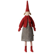 Pixy Pige Stribet Strikket Cardigan (str. 4)