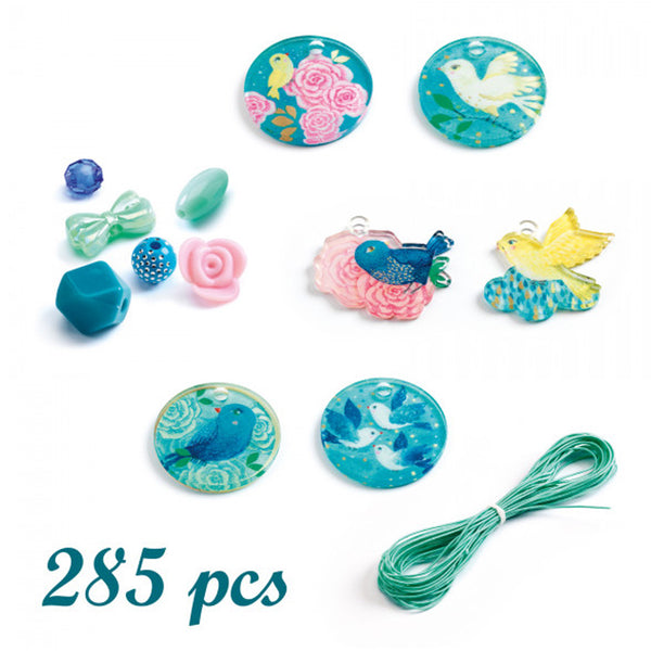 Plastperler med Fugle