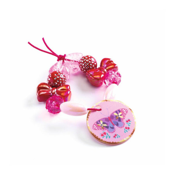 Plastperler med Sommerfugle