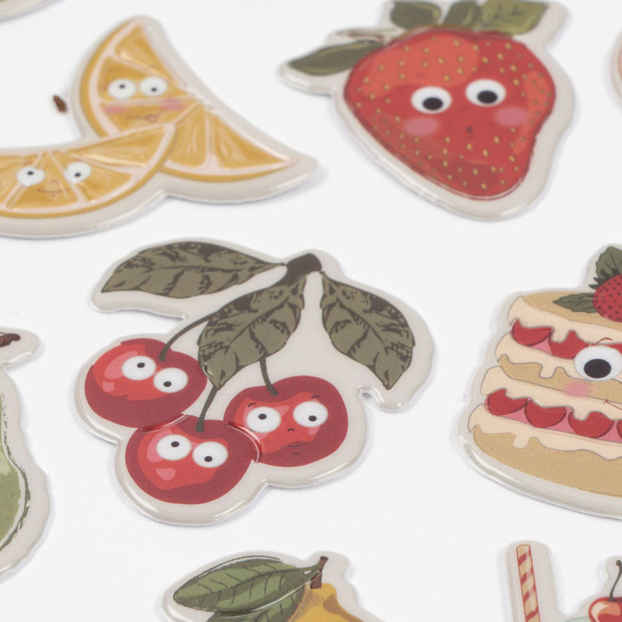 Puffy Stickers med Fruity