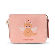 Pung med Kat i Cerise Glitter Pink