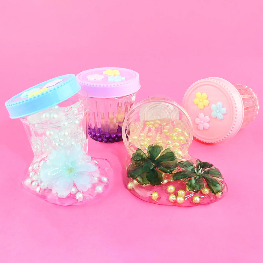 Putty Flower Slime i Forskellige Farver