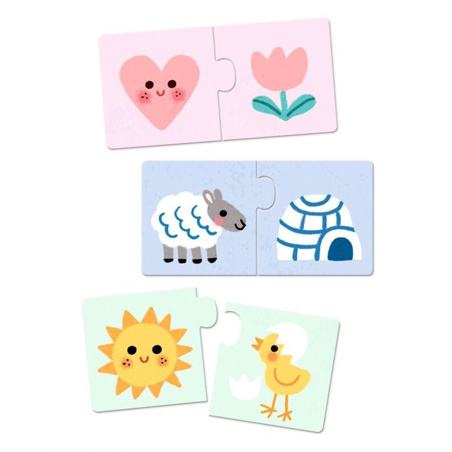 Puzzle Duo med Farver