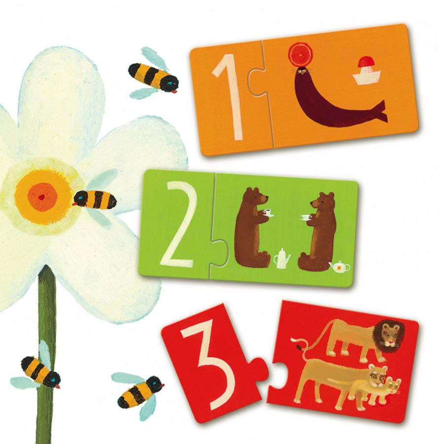 Puzzle Duo med Numre