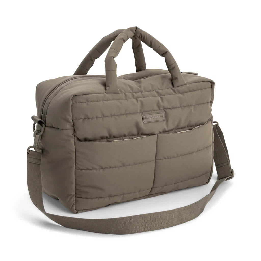 Quiltet Pusletaske i Taupe