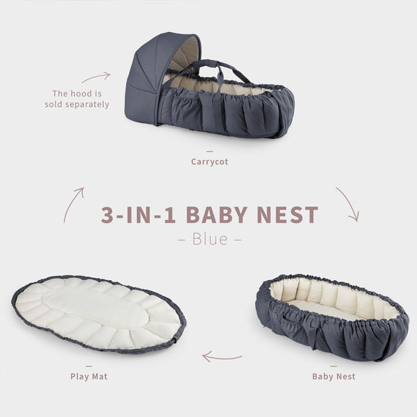 Sebra 3-i-1 Babynest, Blue