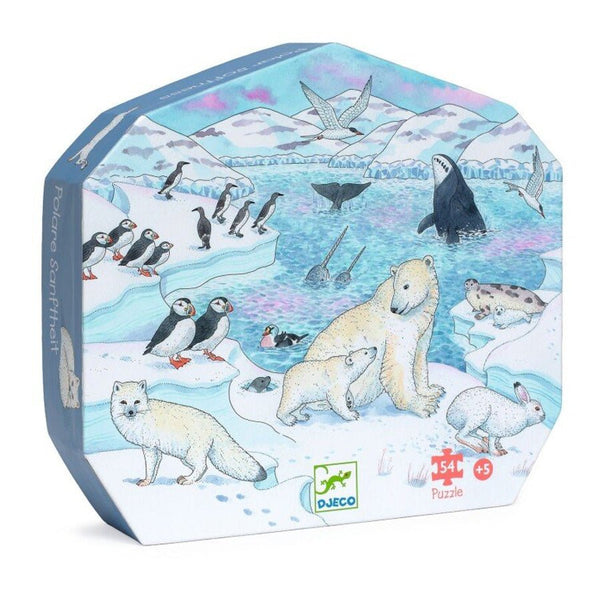 Silhuet Puslespil med Polar (54 Brikker)