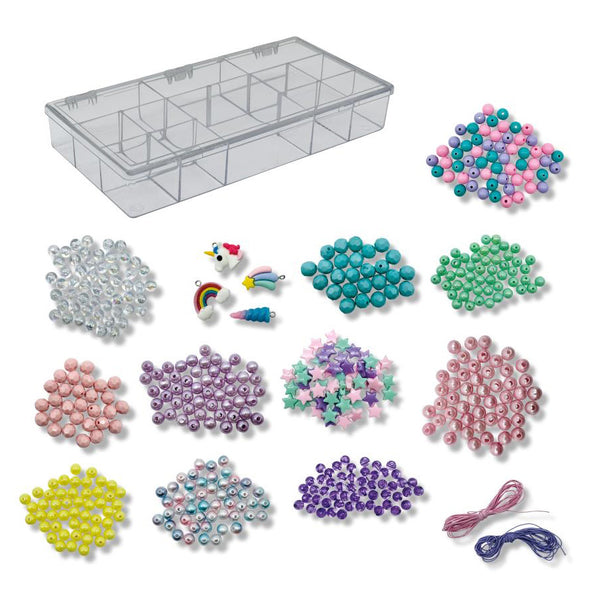 Smykkesæt med Perler "Enhjørning"