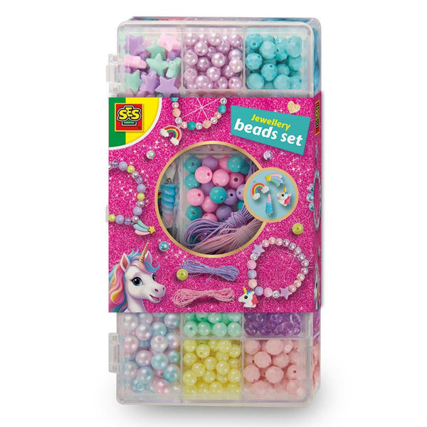 Smykkesæt med Perler "Enhjørning"