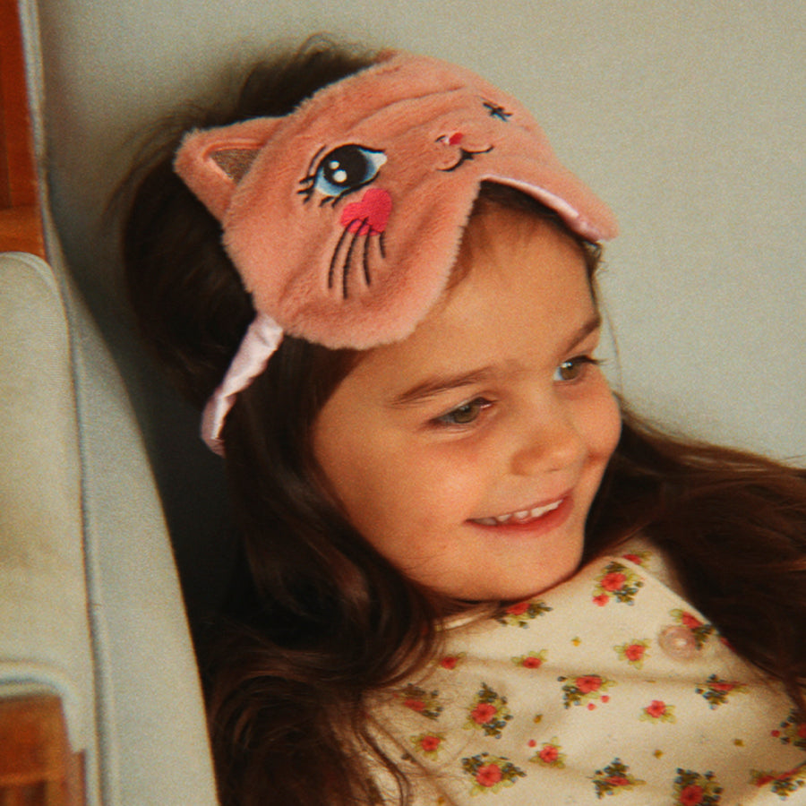 Sovemaske i Rosa Pink
