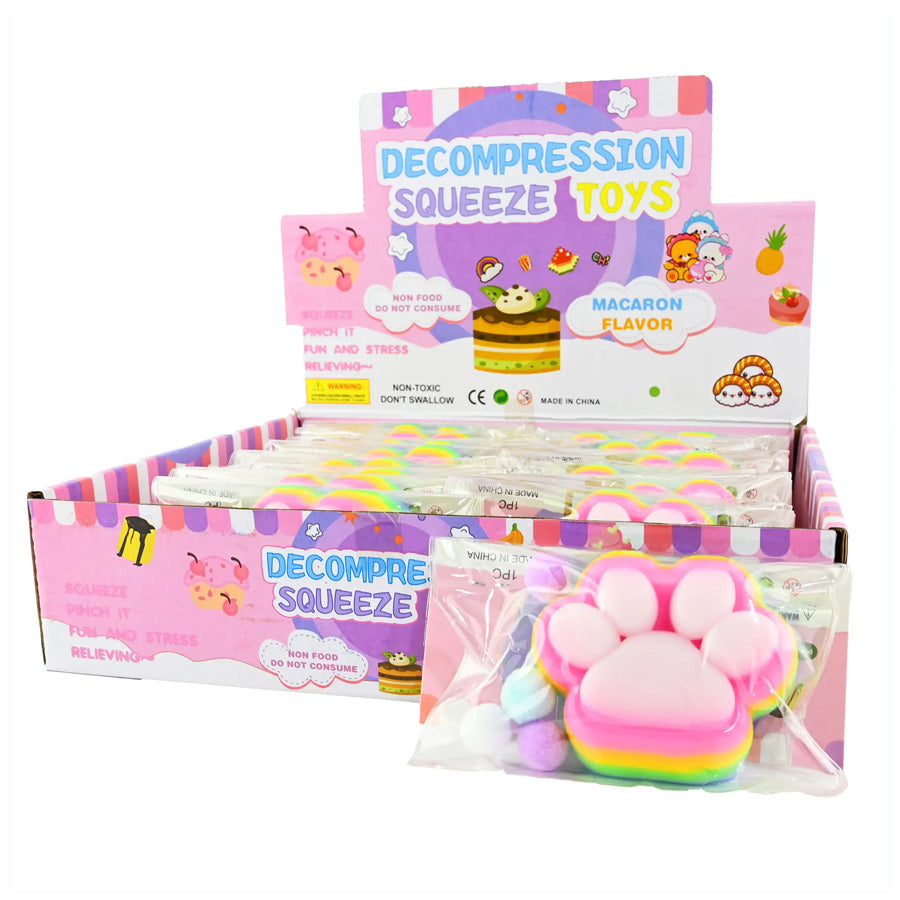 Squishy Katte Pote i Regnbuefarver