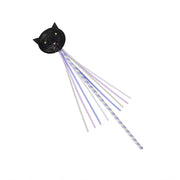 Stripy Sort Katte Tryllestav