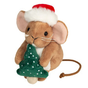 Julemus med Juletræ (11 cm) fra Teddy Hermann