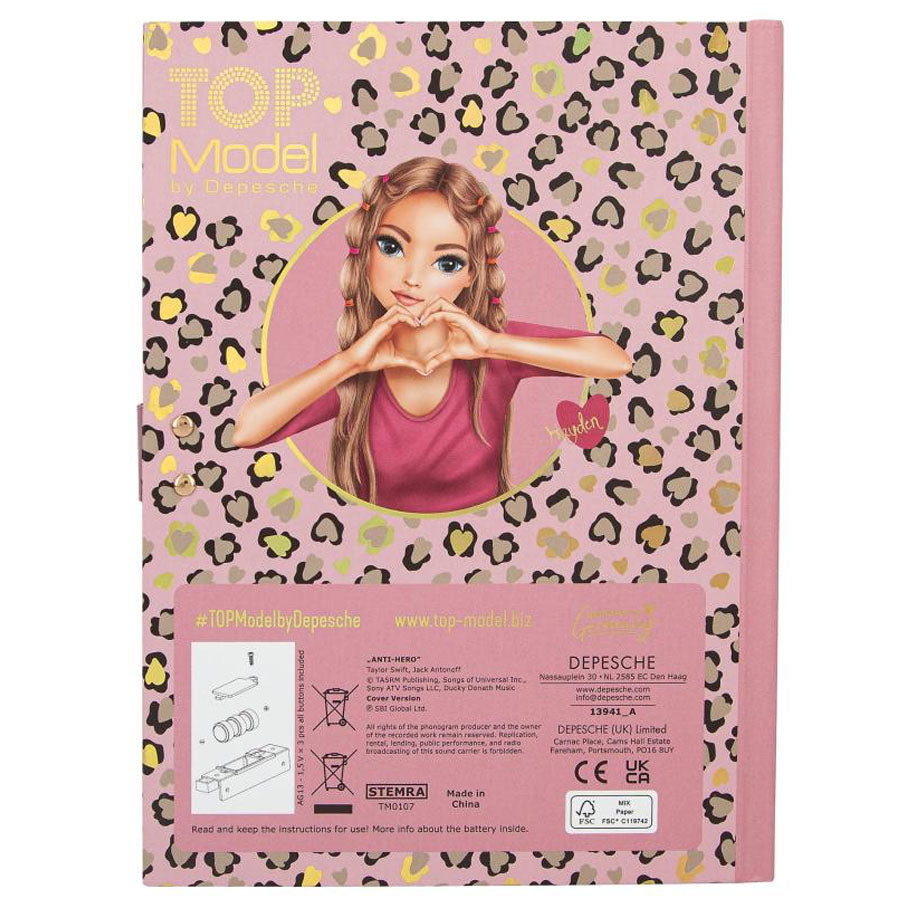 Dagbog Med Kode Og Musik med Leohart Print