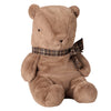 Teddy Plush Bamse Mørk Mellembrun (stor)