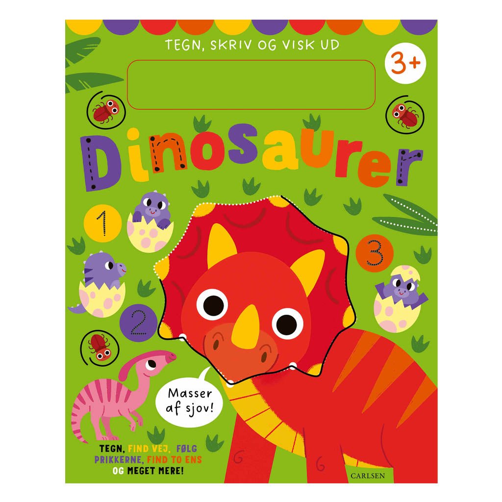 Tegn Skriv Og Visk Ud Dinosaurer