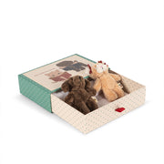 Tiny Teddy Bedste Venner i Green Stripe