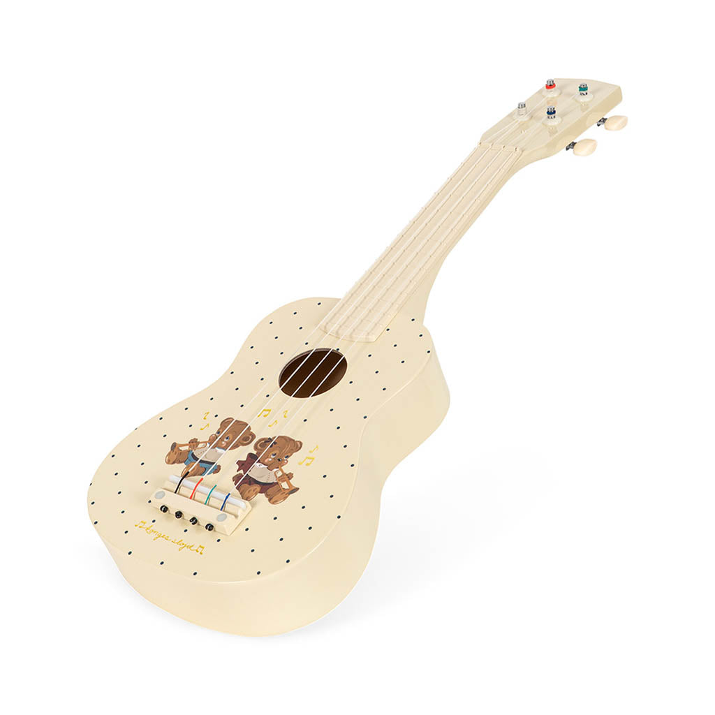 Ukulele Glossy med Teddy Bear