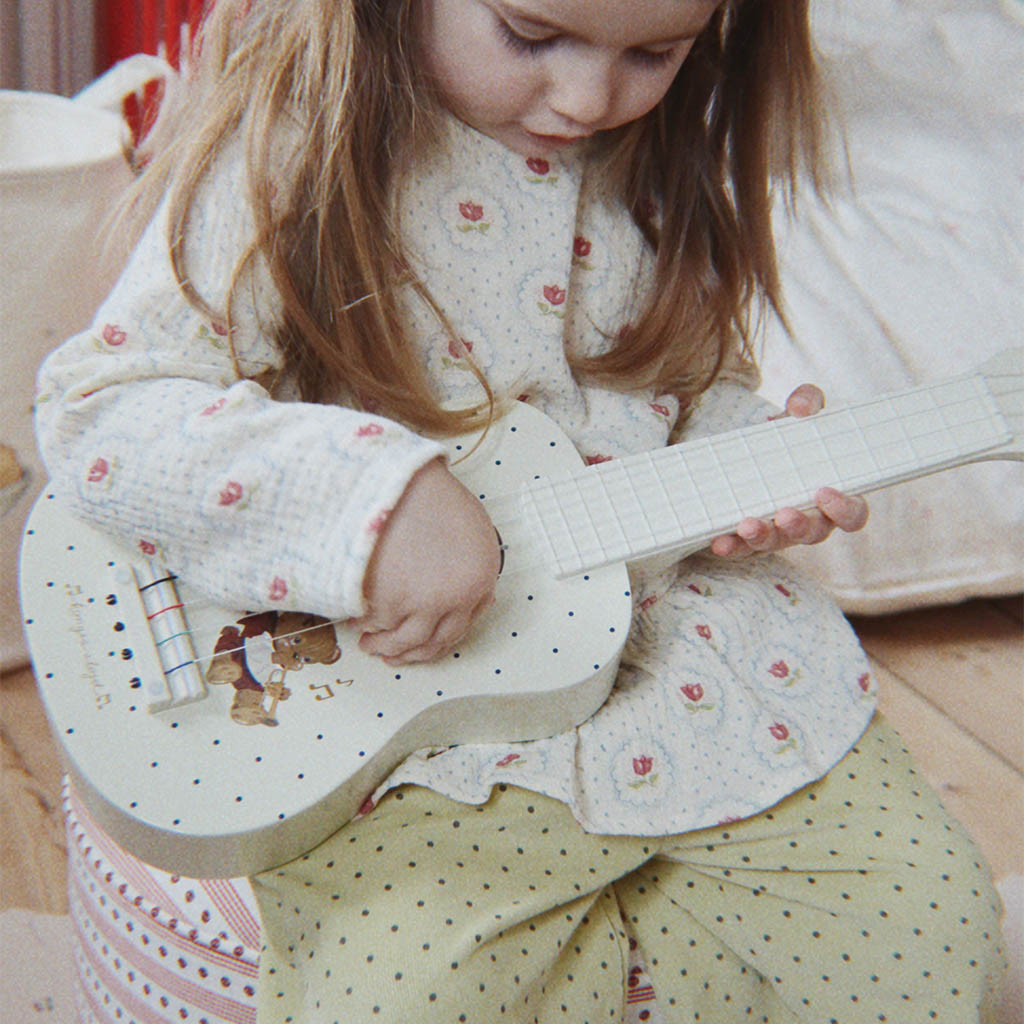 Ukulele Glossy med Teddy Bear