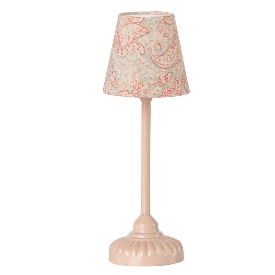 Vintage Gulvlampe til Maileg Mus i Rosa
