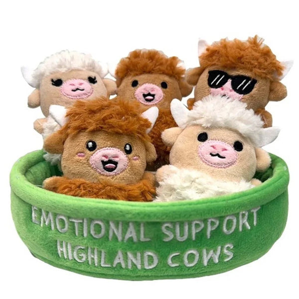 Højlandskvæg i Kurv fra Emotional Support Pals