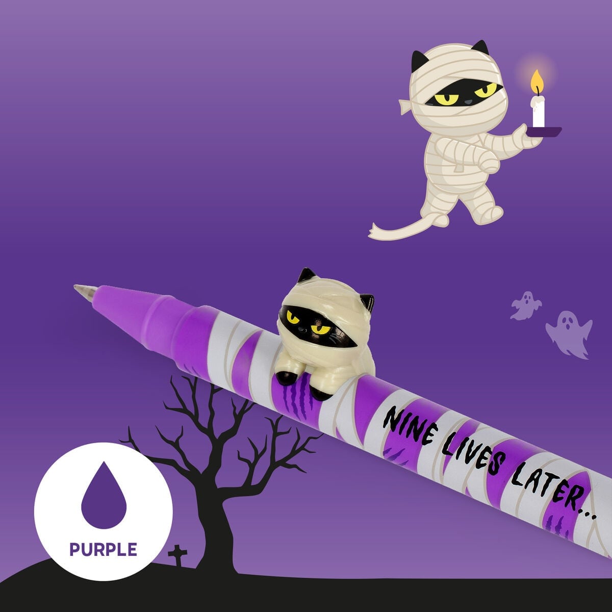 2-pak Gel Pen i Spooky Party fra Legami